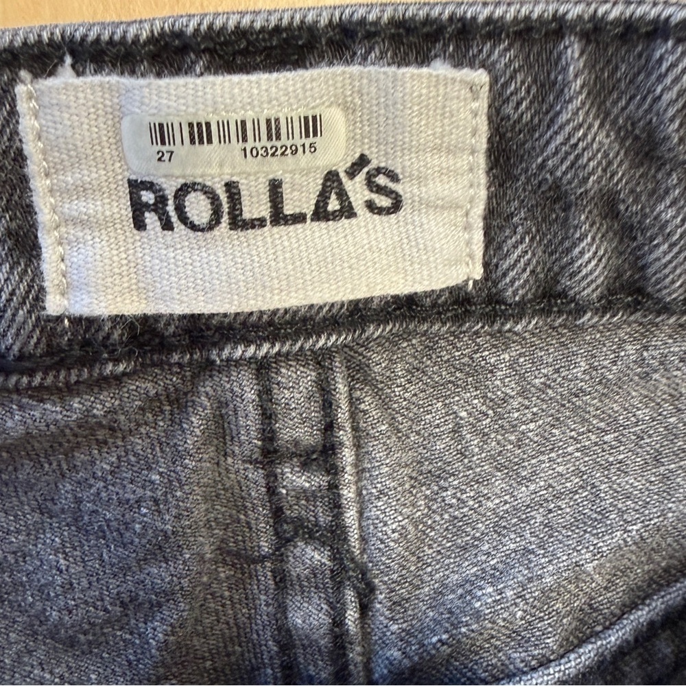 Rolla's Original High Rise Straight Jean - Black 27 - Picture 7 of 13